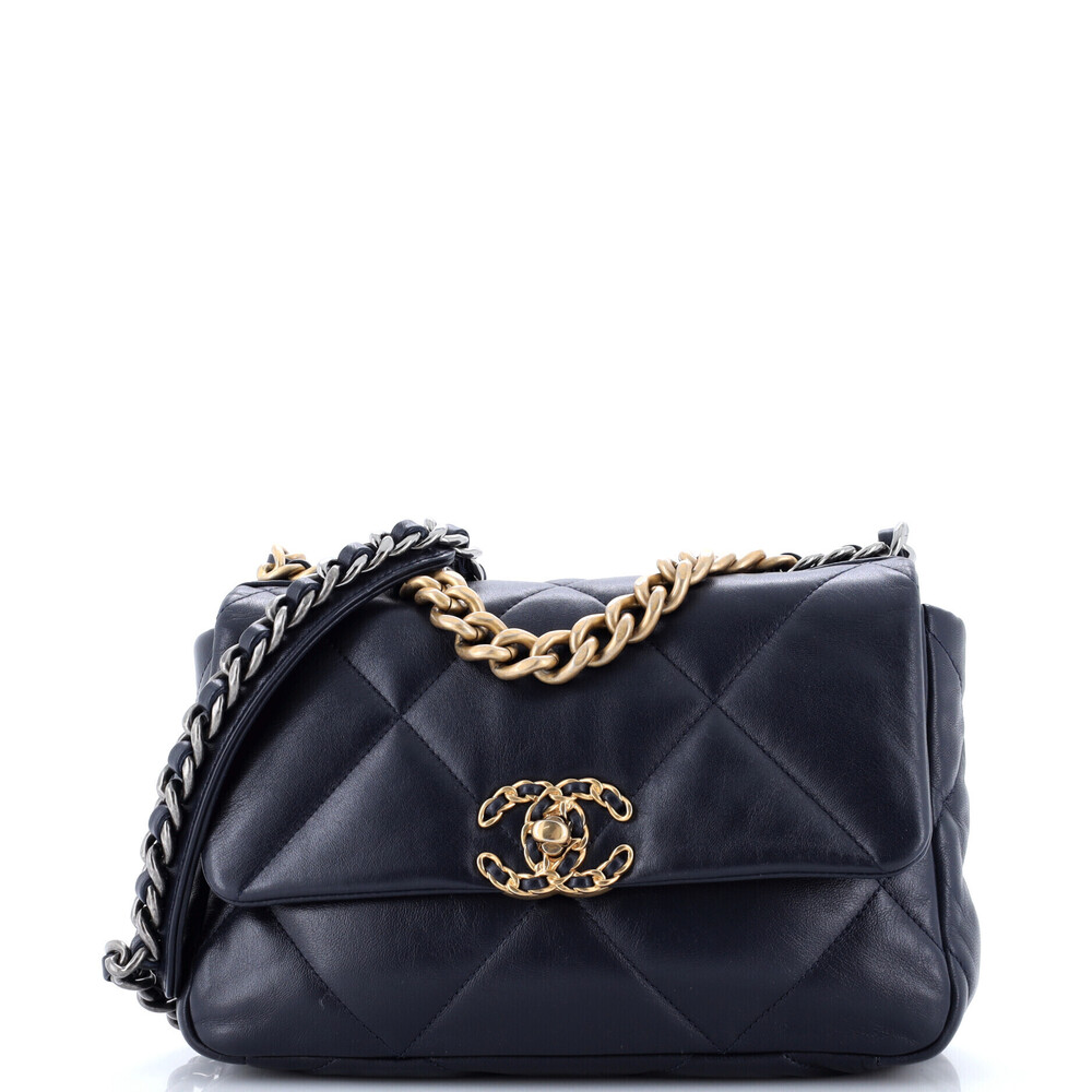 Chanel Medium 19 Flap Bag Quilted Leather
